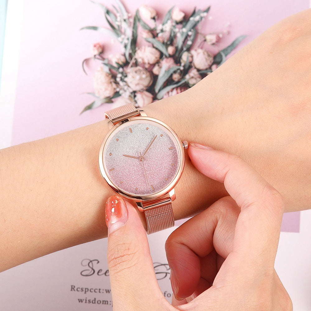 Starry Quartz Mesh Watch chicpolly