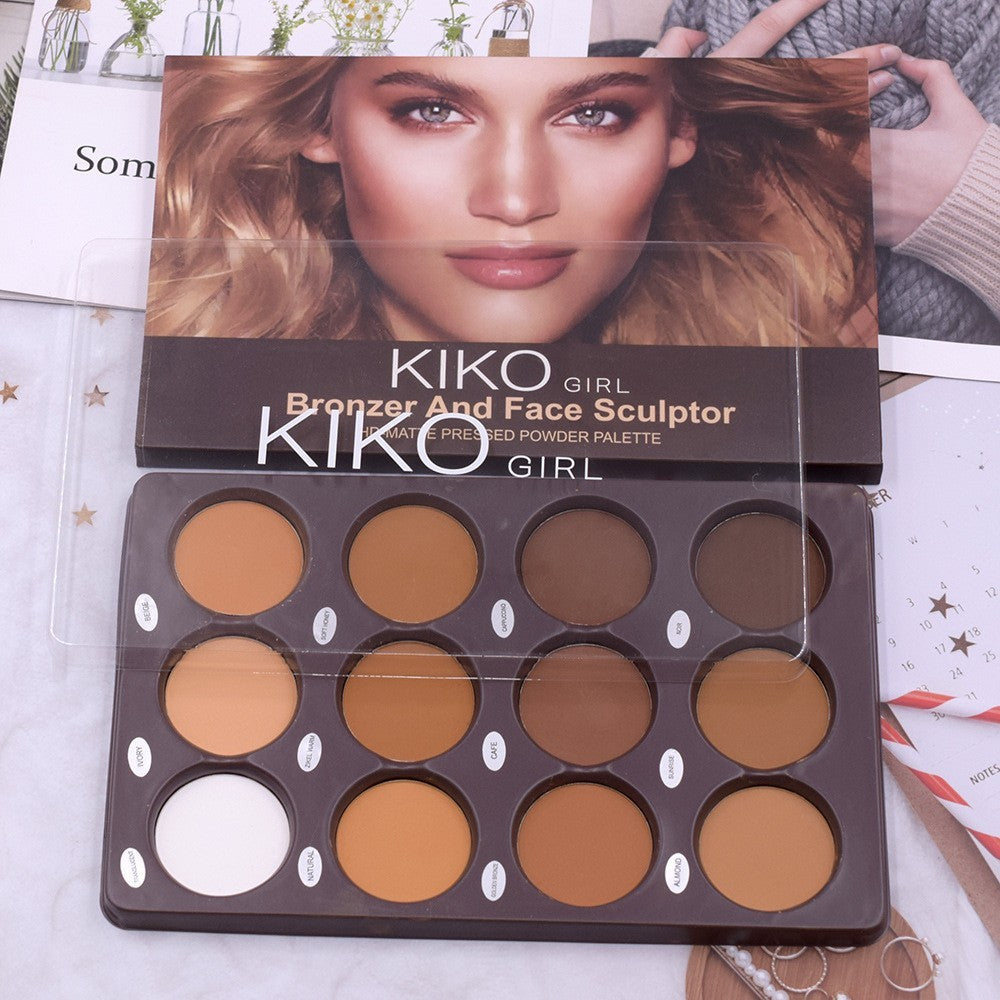 12 Color Makeup Repair Plate chicpolly