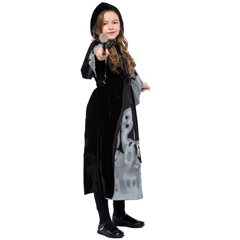 Halloween Children Skeleton Ghost Costume chicpolly