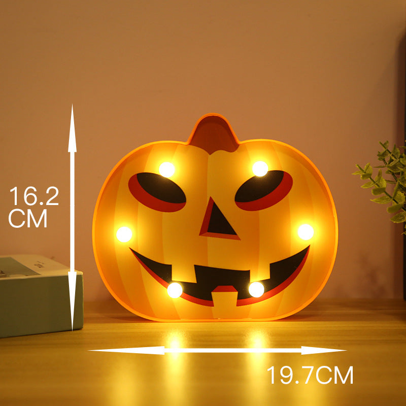 Halloween Lights Decoration LED Light Pumpkin Spider Bat Skull Outdoor Decorative Modeling Room Lights Decor Helloween Party chicpolly