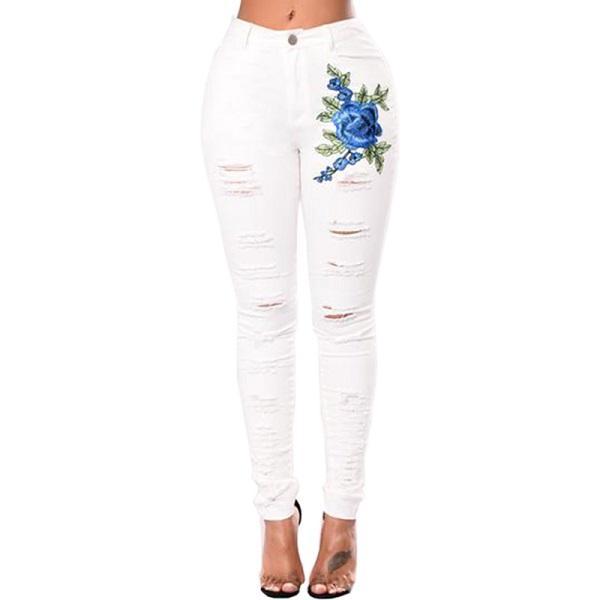 Ripped Jeans For Women Women Jeans Pencil Pants Denim Jeans chicpolly