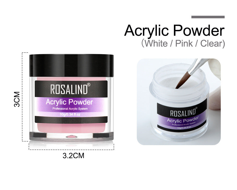 Nail Powder Acrylic System Kit Professional Nail Art Tool Set Contain Glass Cup Acrylic Liquid Extention Carving Manicure chicpolly