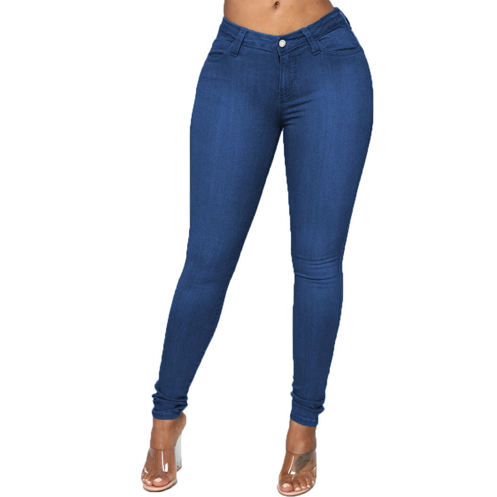 Explosive Style Jeans Women European Style Women'S Skinny Jeans Pencil Pants Xl chicpolly