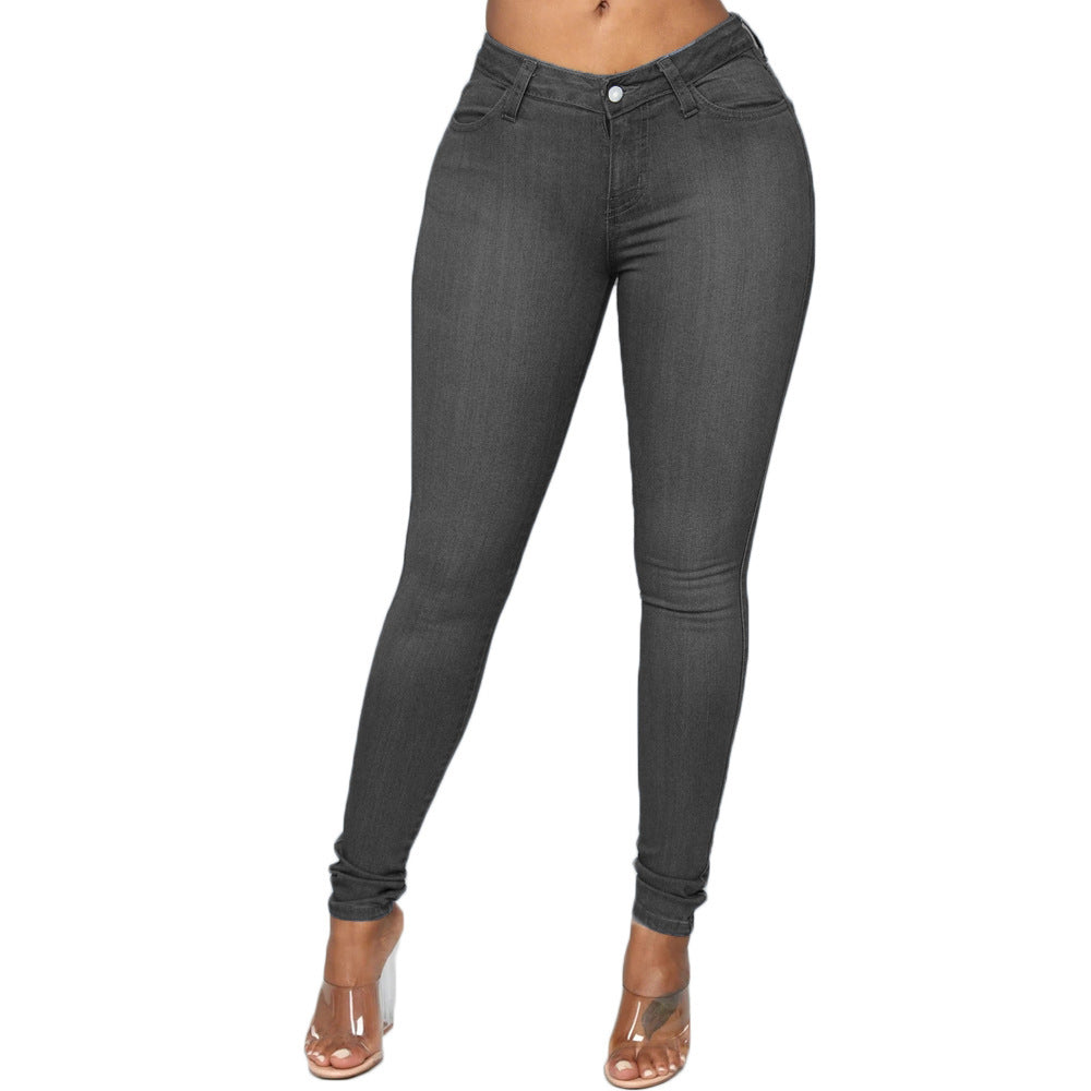 Explosive Style Jeans Women European Style Women'S Skinny Jeans Pencil Pants Xl chicpolly