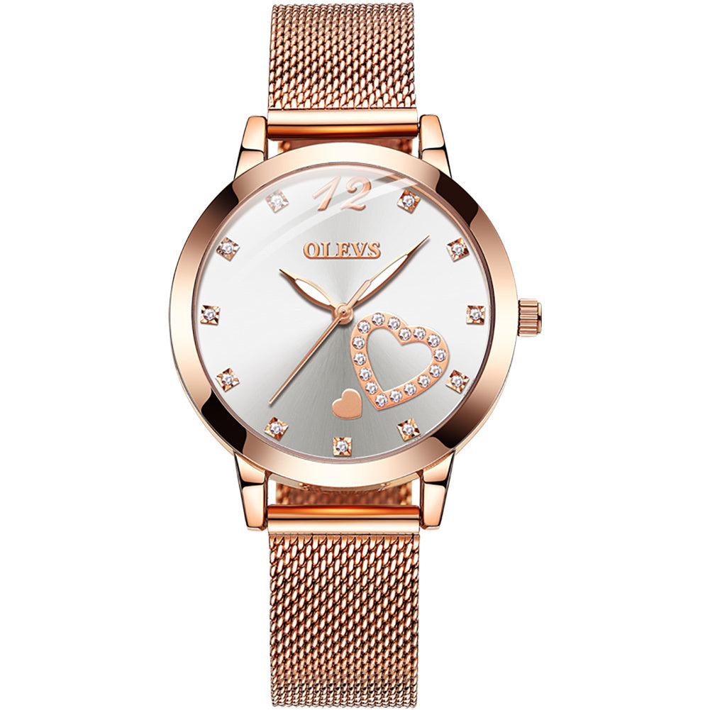 Rose Gold Leisure Quartz Watch chicpolly