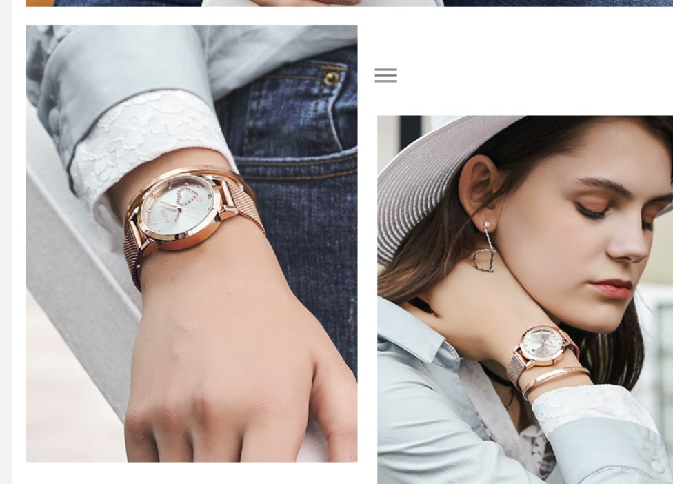 Rose Gold Leisure Quartz Watch chicpolly