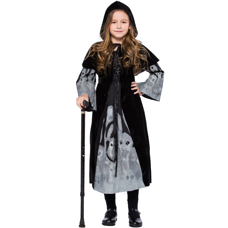Halloween Children Skeleton Ghost Costume chicpolly