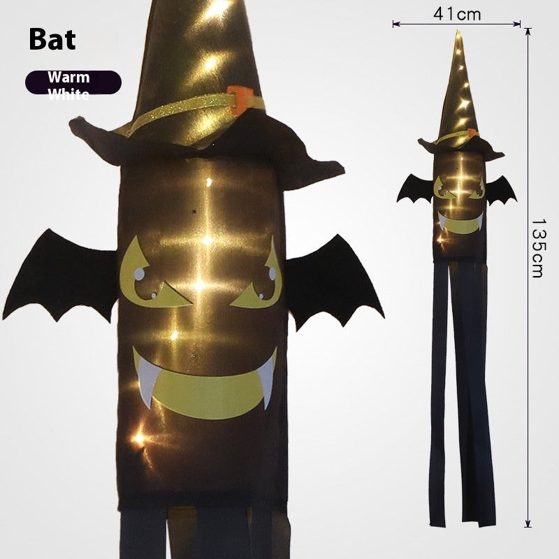 Halloween Hat LED Ghost Lighting Chain Ghost Festival Party Decoration chicpolly