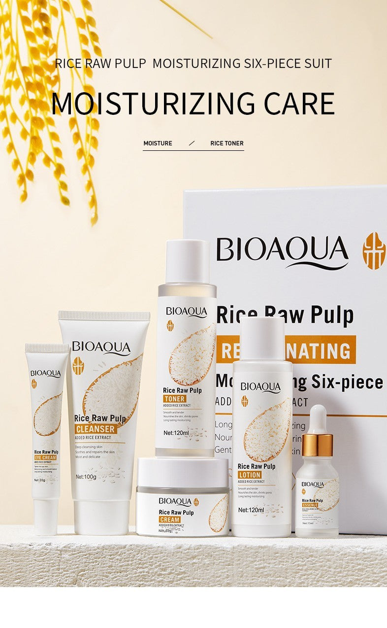 Puree Skin Rejuvenation Moisturizing Six-piece Set Hydrating Skin Care Products chicpolly