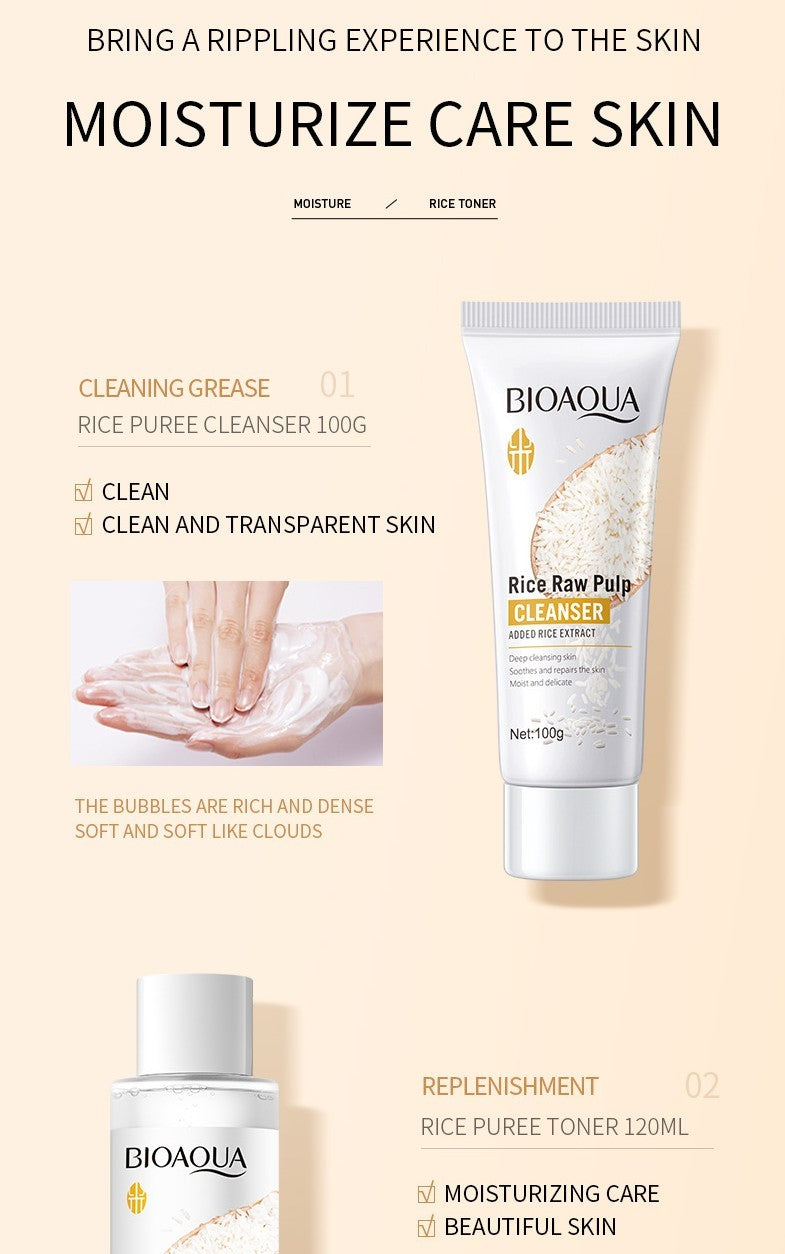 Puree Skin Rejuvenation Moisturizing Six-piece Set Hydrating Skin Care Products chicpolly