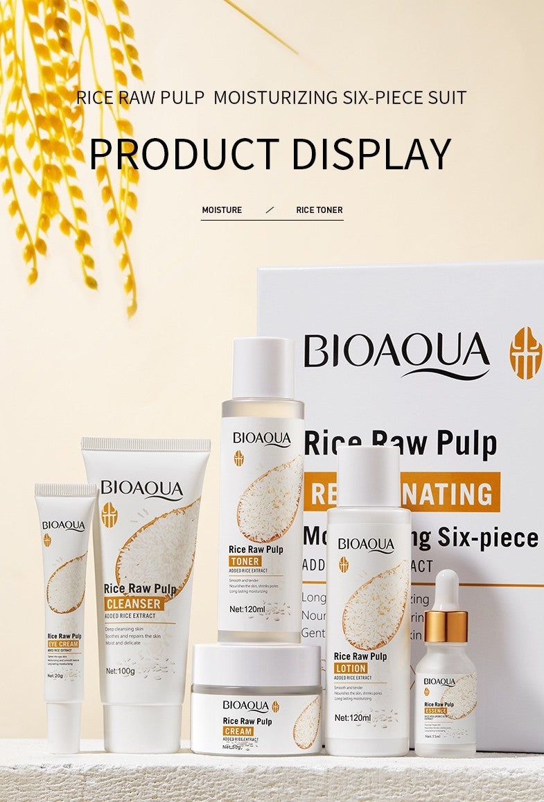 Puree Skin Rejuvenation Moisturizing Six-piece Set Hydrating Skin Care Products chicpolly