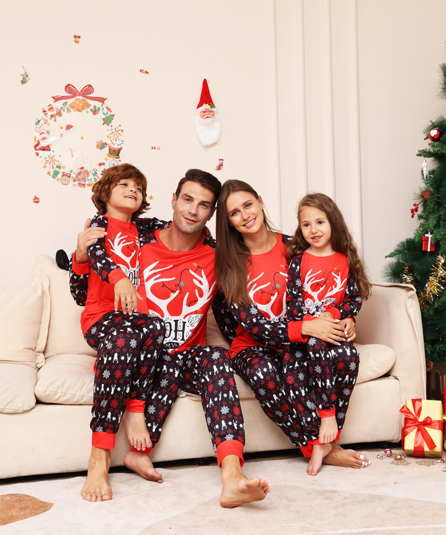Christmas Parent-child Suit Pajamas chicpolly