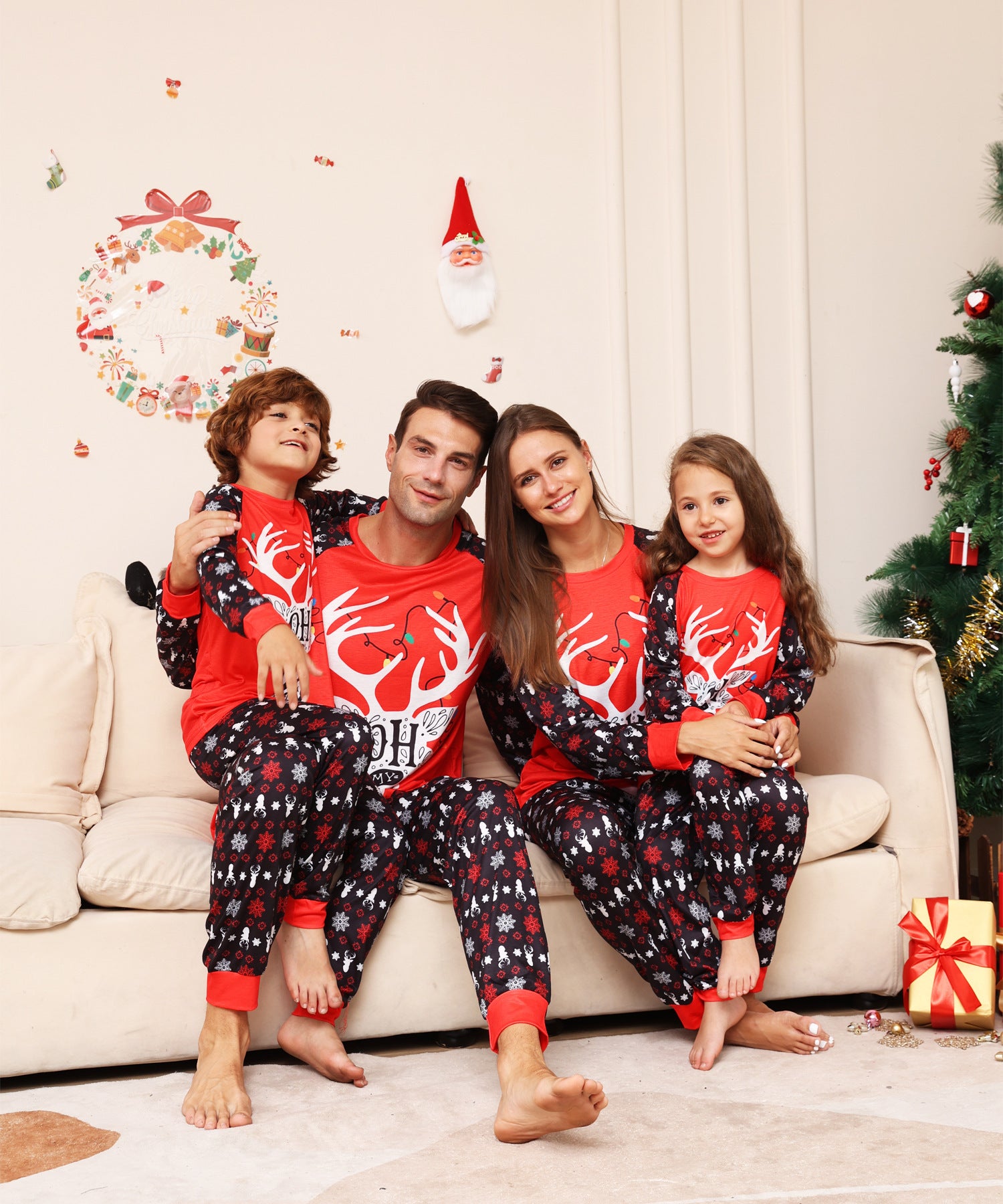 Christmas Parent-child Suit Pajamas chicpolly