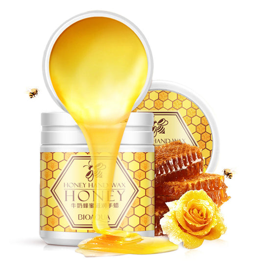 Milk honey Whitening Nourish hand wax skin care moisturizing hydrating remove aged horn paraffin bath hand cream chicpolly