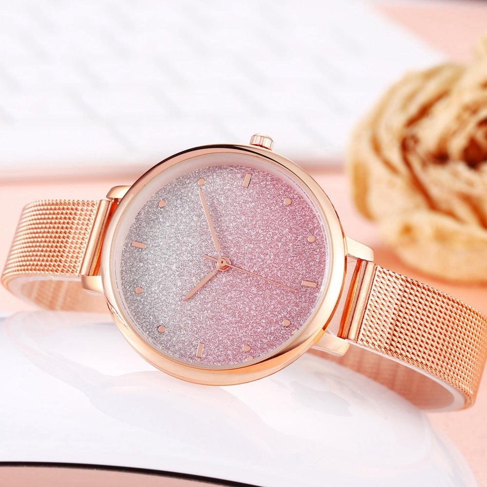 Starry Quartz Mesh Watch chicpolly