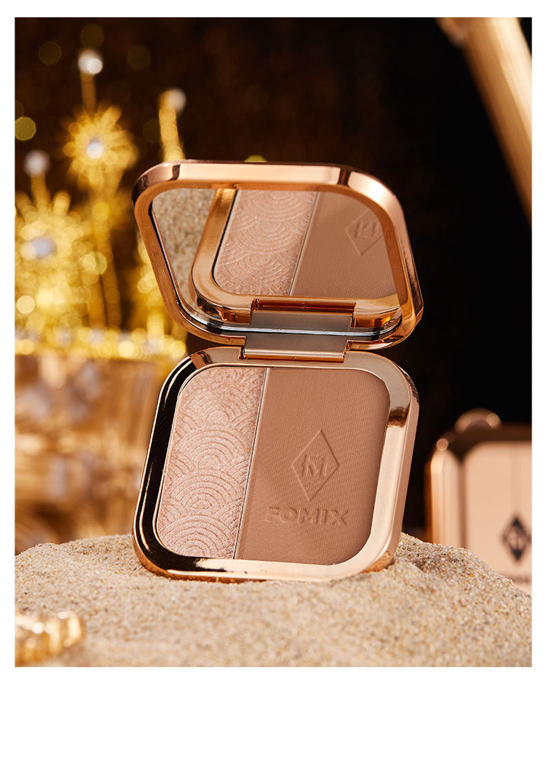 Two-color Highlight Repair Makeup Palette chicpolly