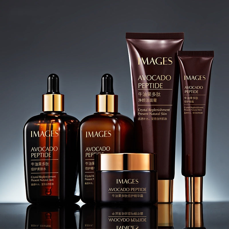 Hydrating And Repairing Smaller Brown Bottle Skin Care Product Set Brightening Skin chicpolly