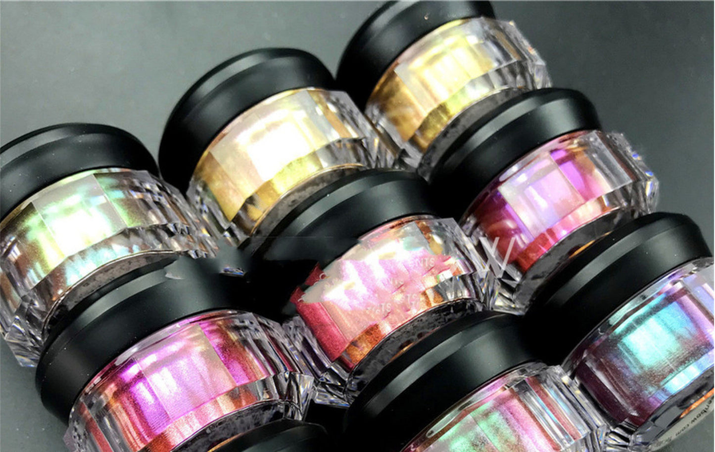 Two-tone Polarizing Eyeshadow Powder Stage Makeup chicpolly