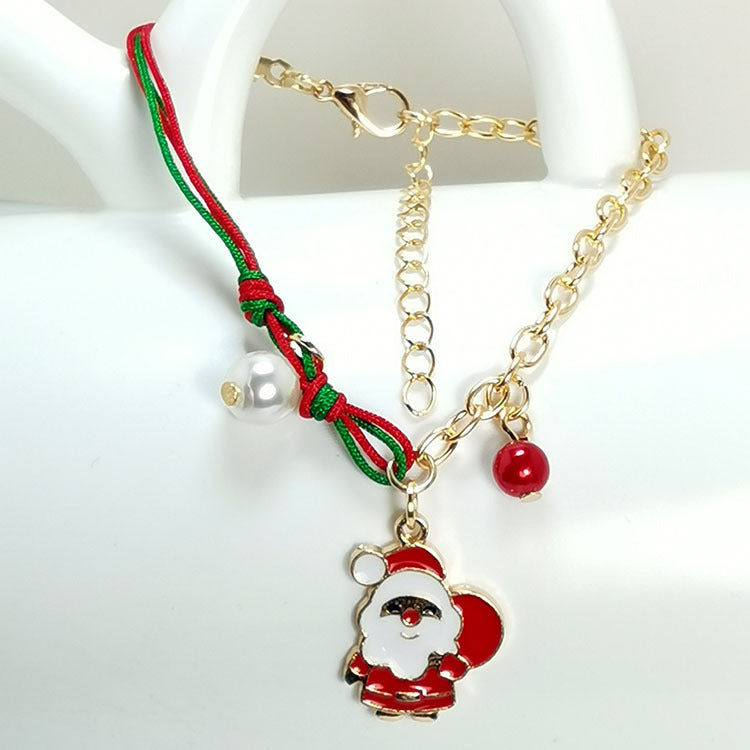 Christmas Snowman Chain Pendant For Women chicpolly