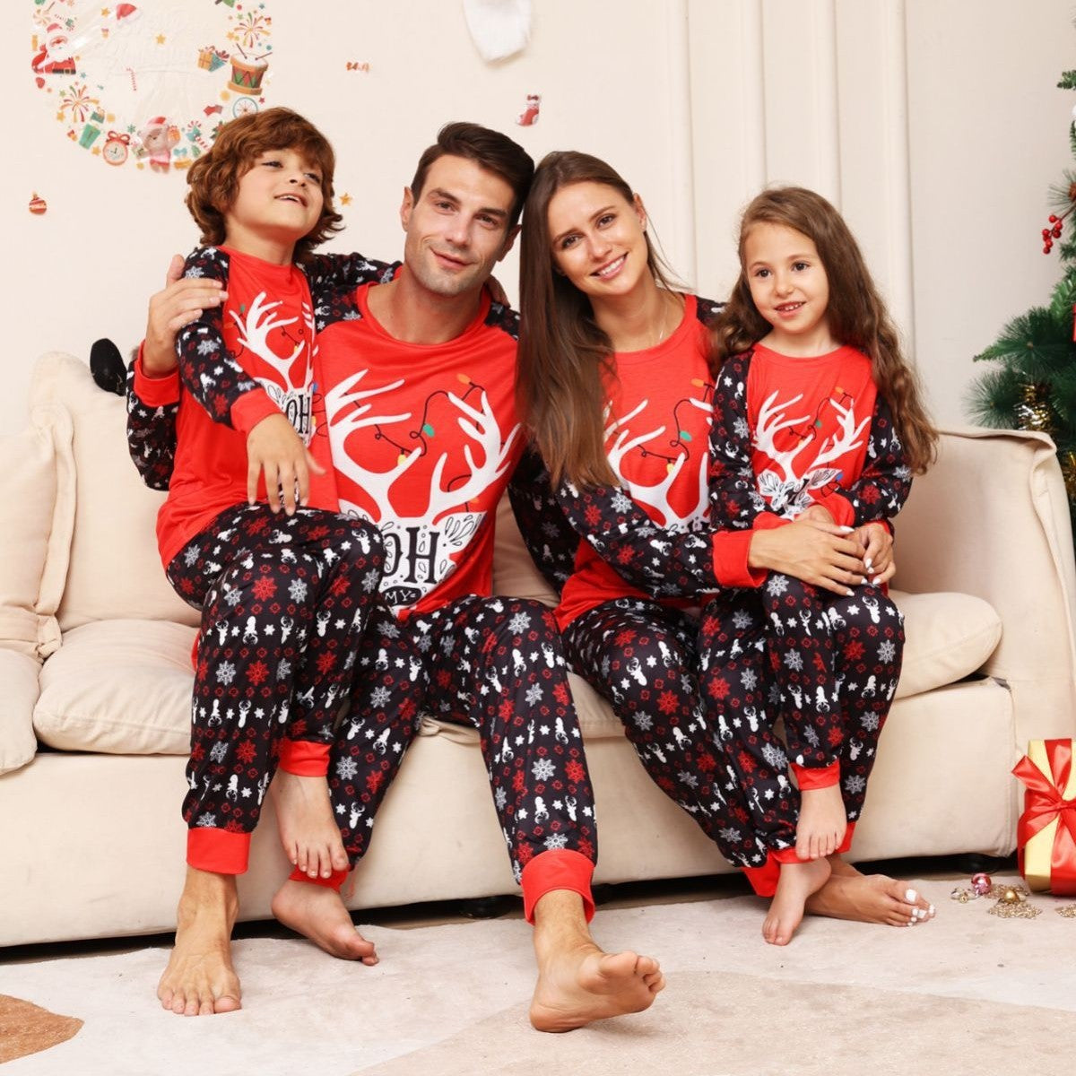 Christmas Parent-child Suit Pajamas chicpolly