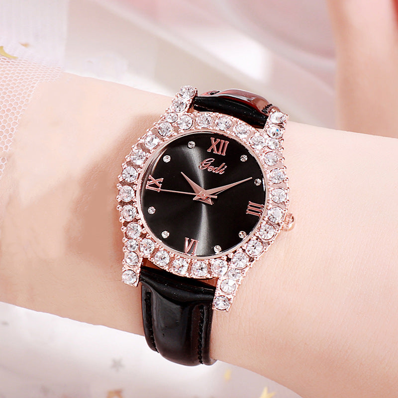 Ladies diamond casual match watch chicpolly