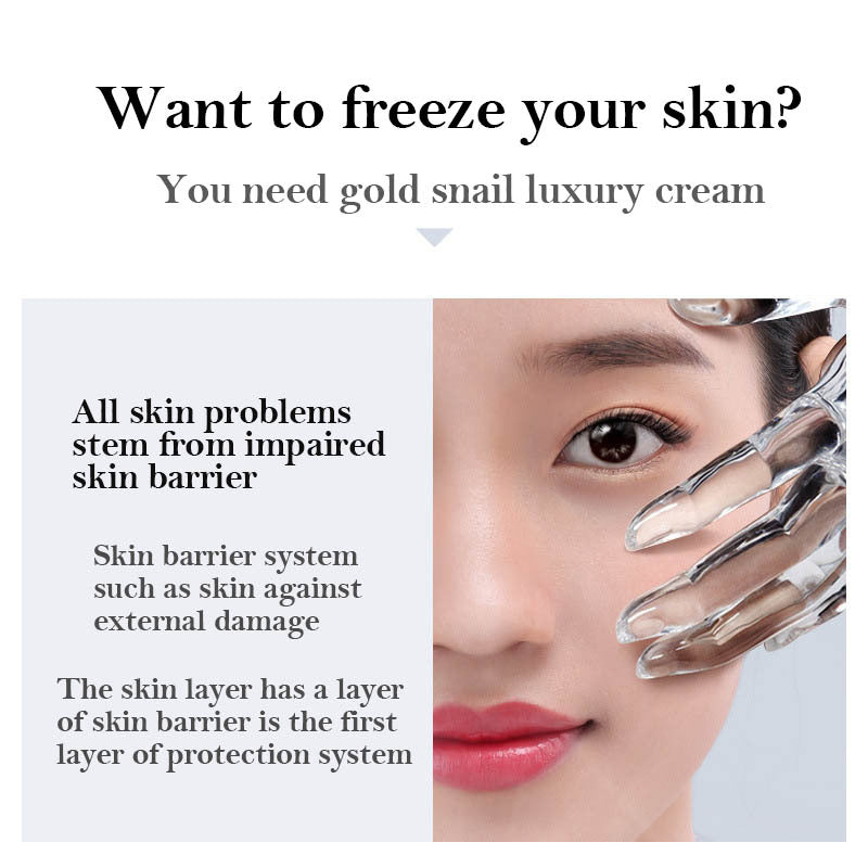 24K Gold Face Cream Dry Skin Care Whitening Snail Brightening chicpolly