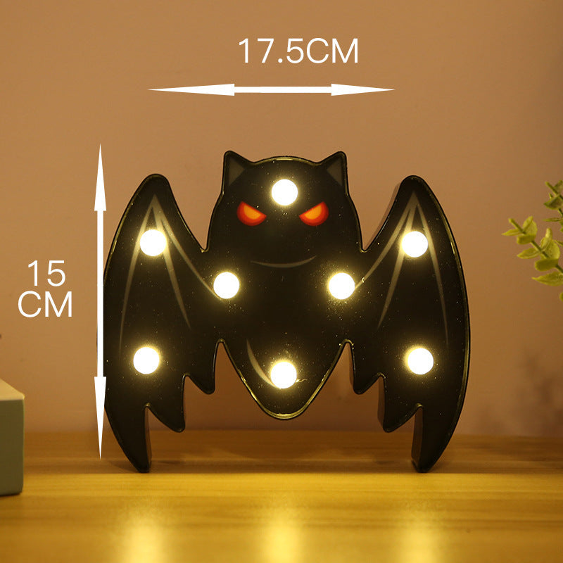 Halloween Lights Decoration LED Light Pumpkin Spider Bat Skull Outdoor Decorative Modeling Room Lights Decor Helloween Party chicpolly