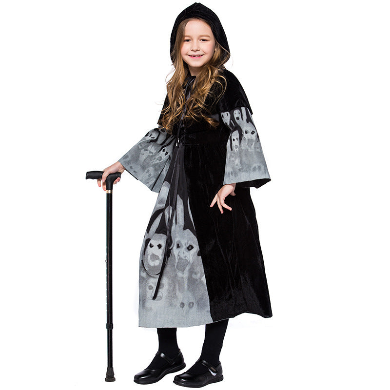 Halloween Children Skeleton Ghost Costume chicpolly