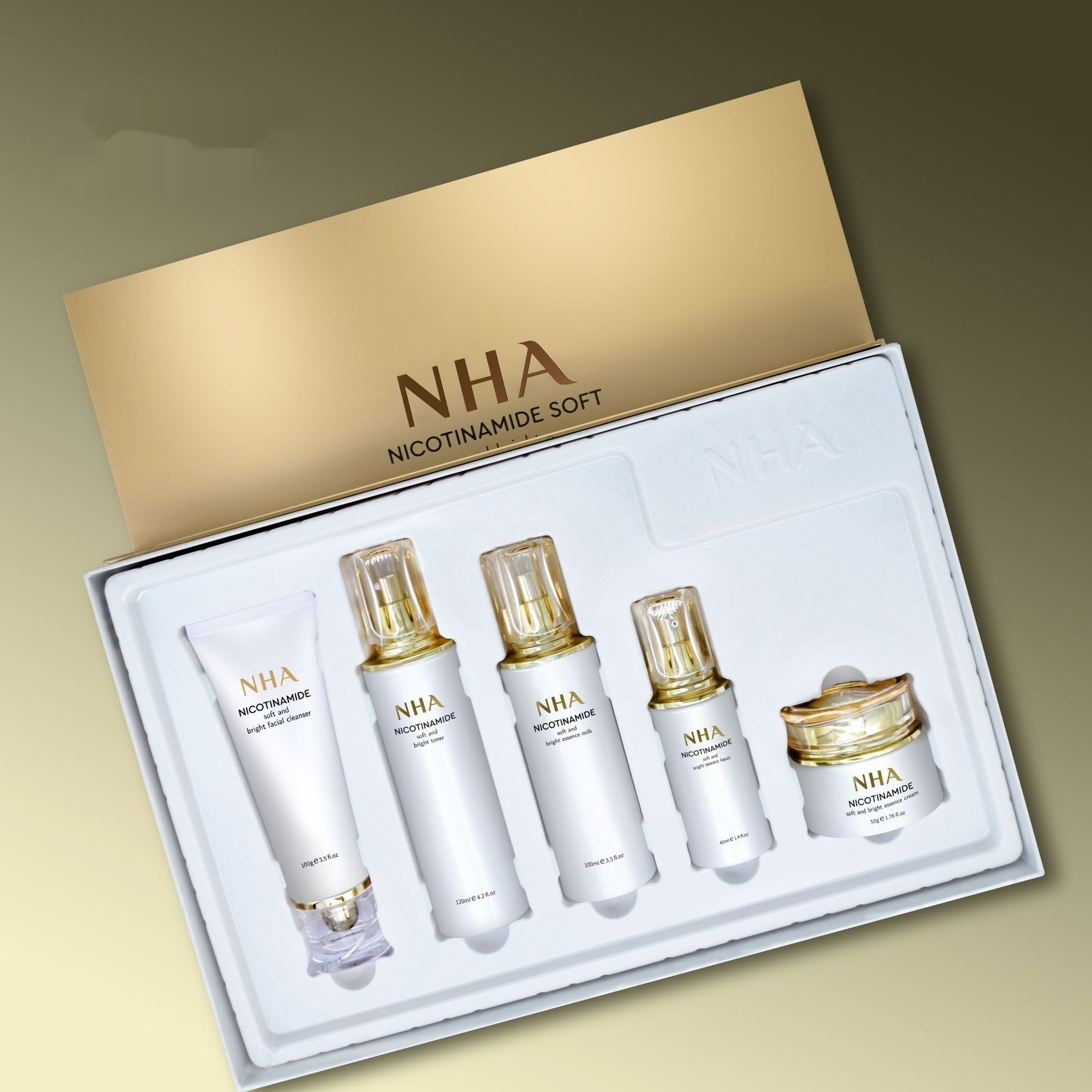 Nicotinamide Care Product Set Brightens Skin Color chicpolly