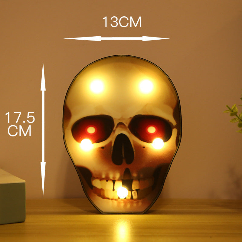 Halloween Lights Decoration LED Light Pumpkin Spider Bat Skull Outdoor Decorative Modeling Room Lights Decor Helloween Party chicpolly