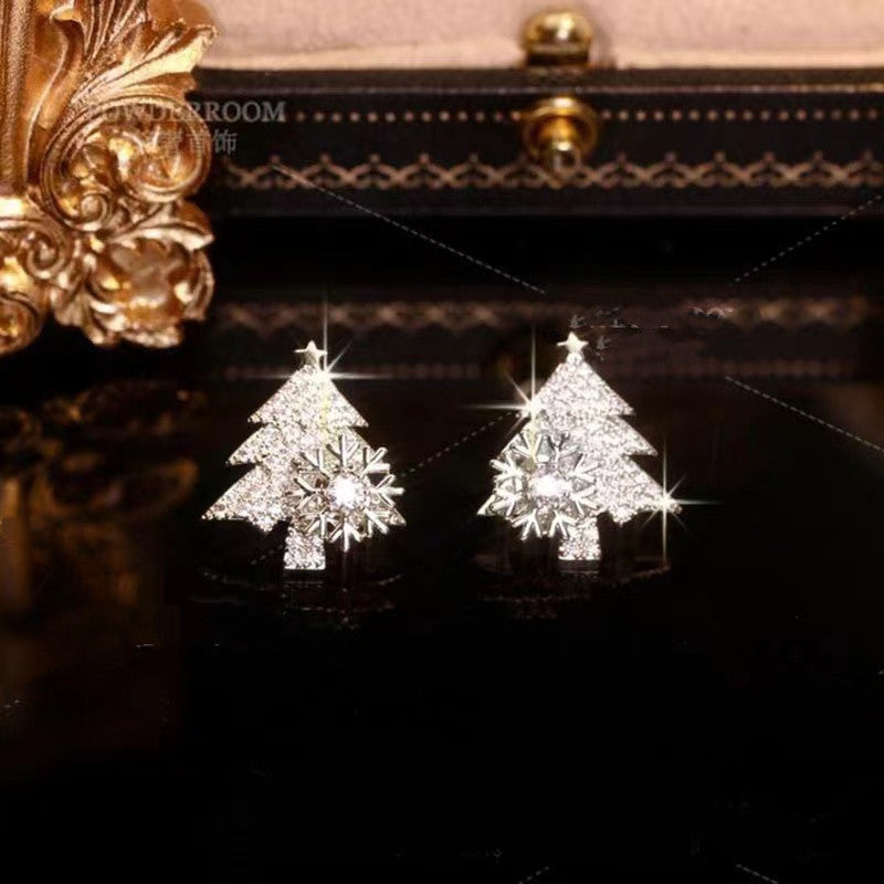 Christmas Tree Earrings  Stud Earring chicpolly