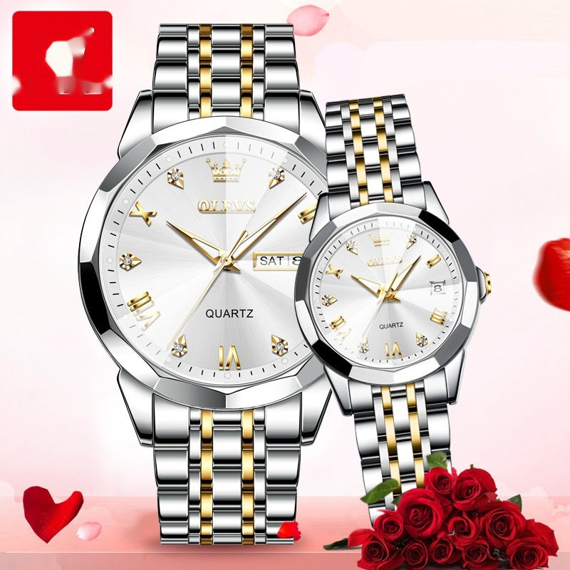 Quartz Watch Couple Watch Men chicpolly