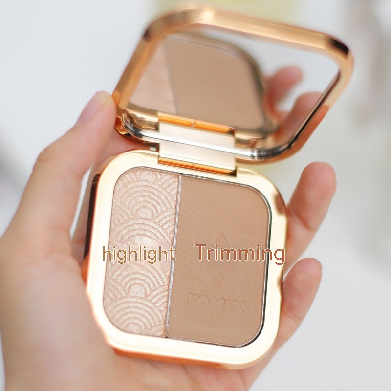 Two-color Highlight Repair Makeup Palette chicpolly