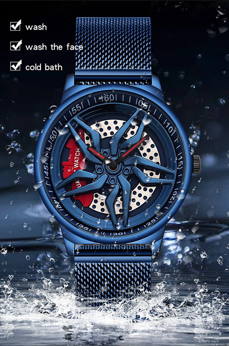 Rotating Cool Personality Wheel Watch Waterproof chicpolly