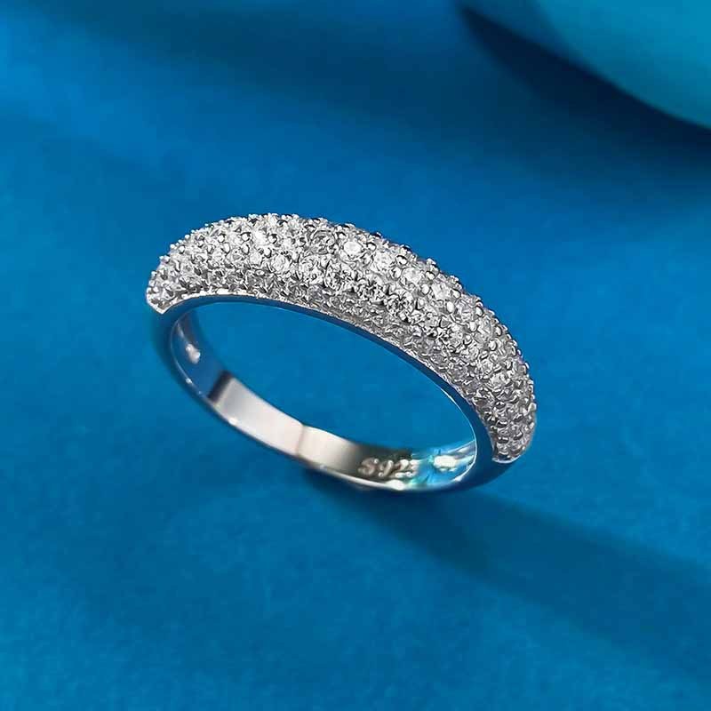 Rhinestone Zircon Ring For Women chicpolly