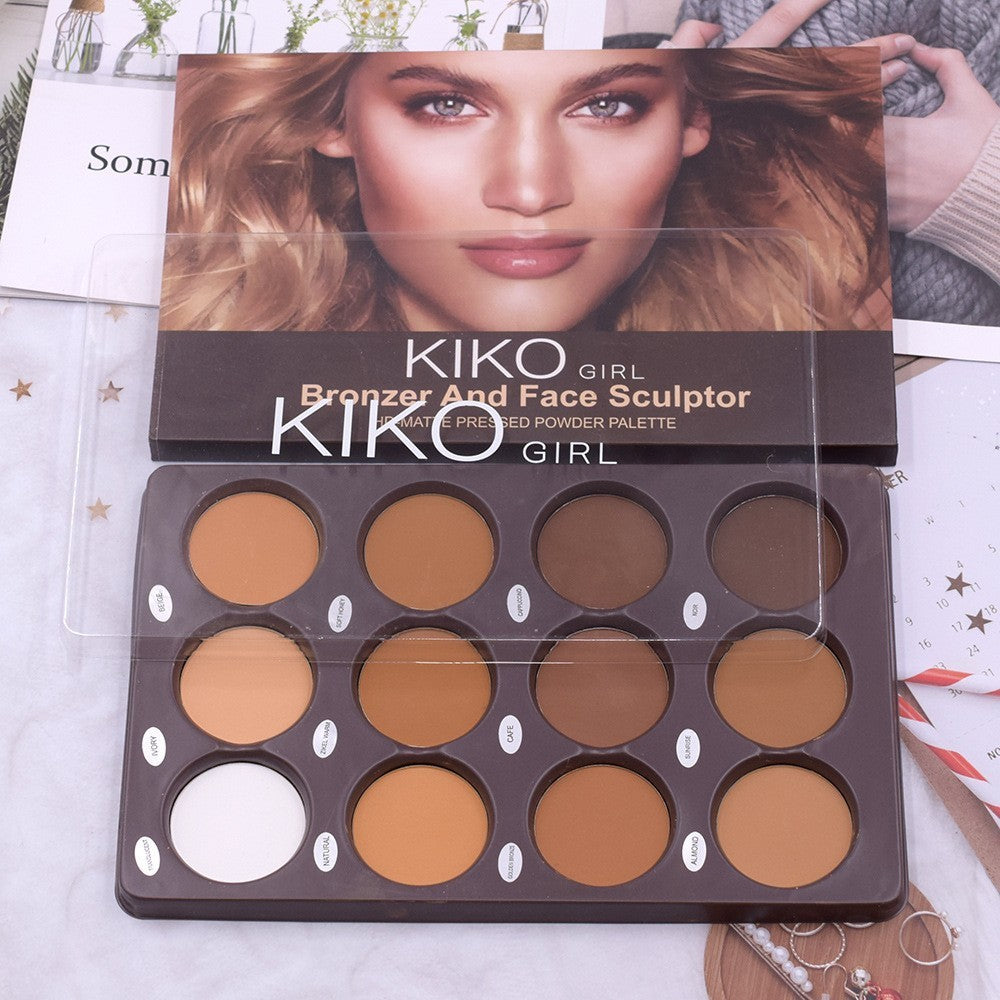 12 Color Makeup Repair Plate chicpolly
