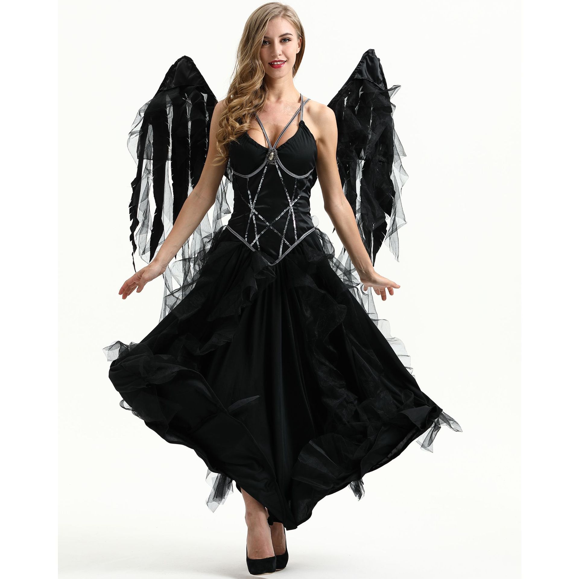 Halloween Demon Dark Angel Costume chicpolly
