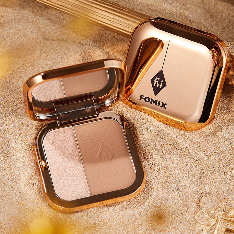 Two-color Highlight Repair Makeup Palette chicpolly