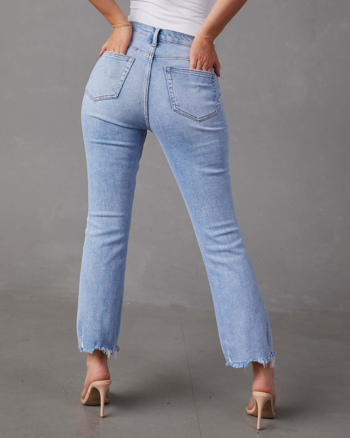 Fashion Wash Jeans For Women Classic Tapered Amanda Jeans chicpolly