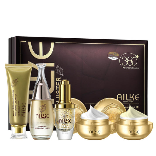 Skin Care 5-piece Set Day And Night Cream Brightening Skin Color Repair Fading Wrinkle Moisturizing Kit chicpolly
