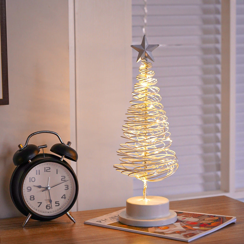 LED Christmas Tree Light Table Tree Bedroom Desk Lamp chicpolly