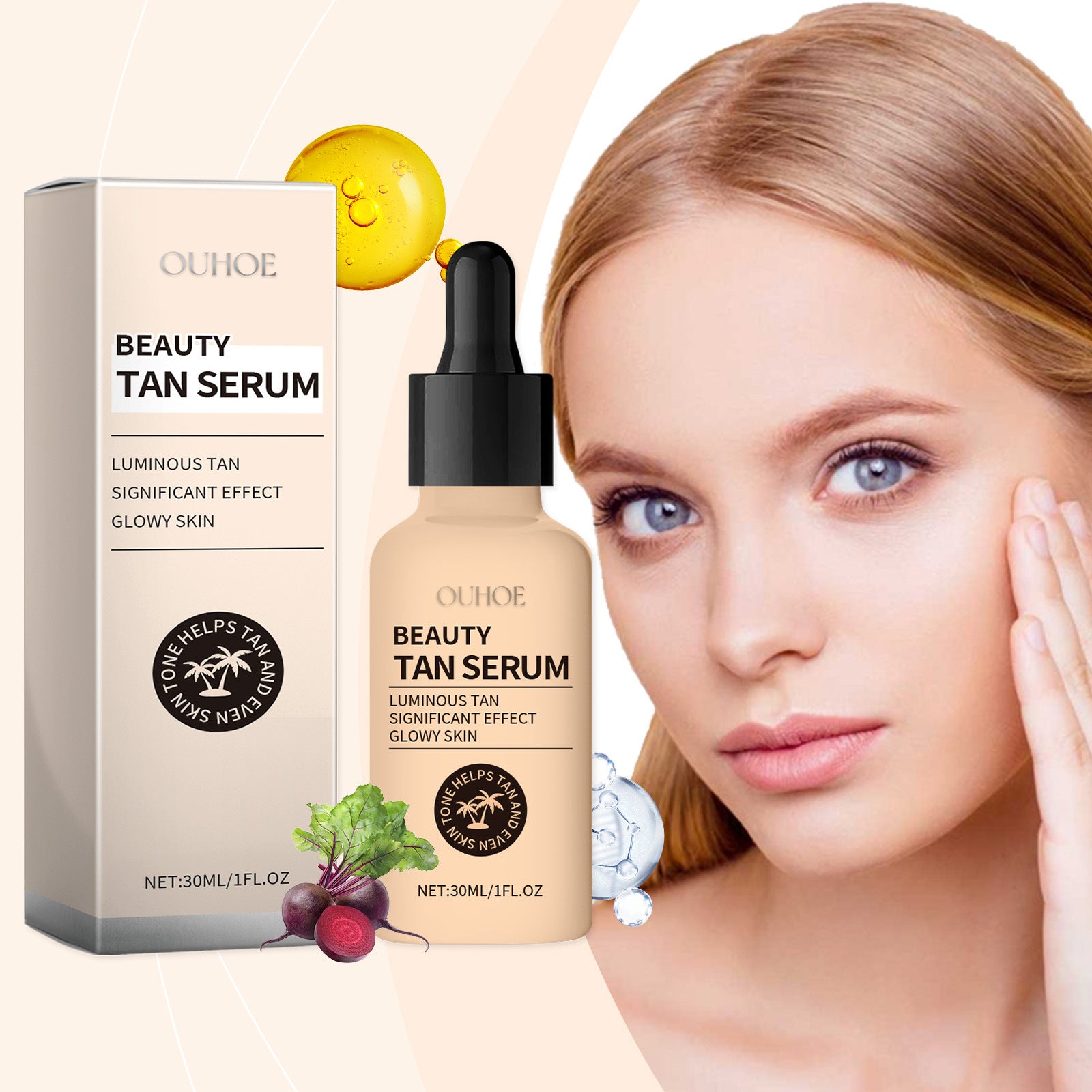 Facial Uniform Skin Color Moisturizing Care Solution chicpolly