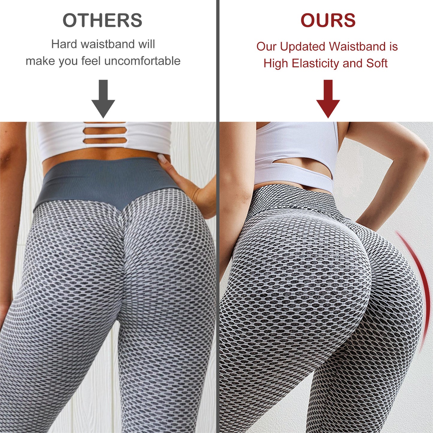 TIK Tok Leggings Women Butt Lifting Workout Tights Plus Size Sports High Waist Yoga Pants chicpolly