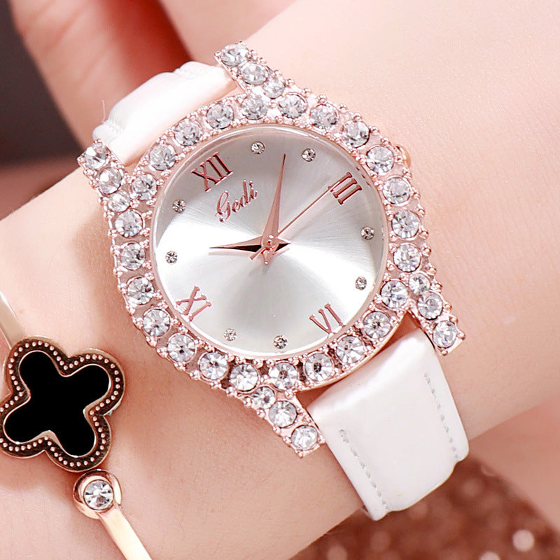Ladies diamond casual match watch chicpolly