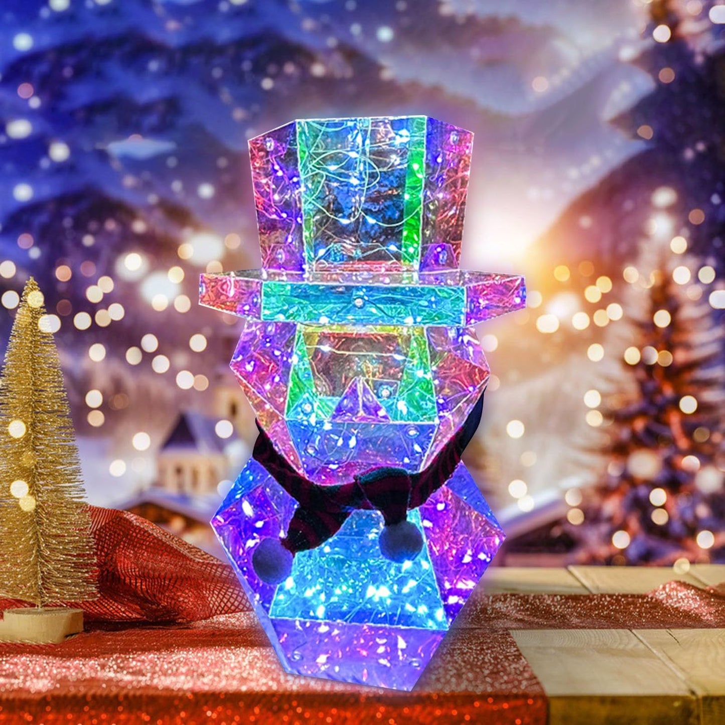 Christmas Snowman Night Light  LED Lights chicpolly
