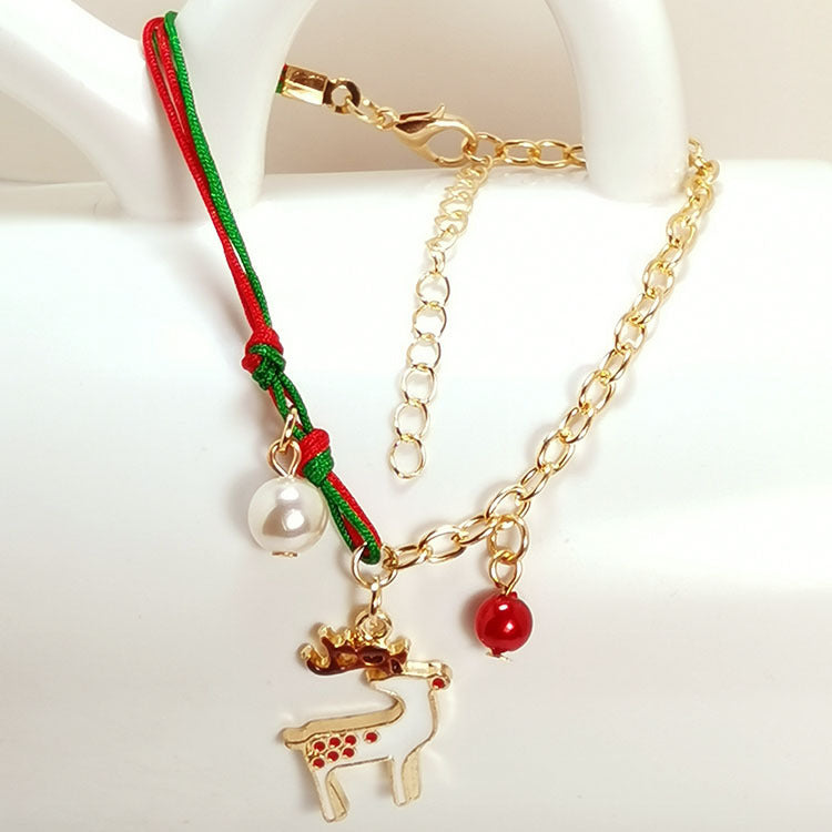 Christmas Snowman Chain Pendant For Women chicpolly