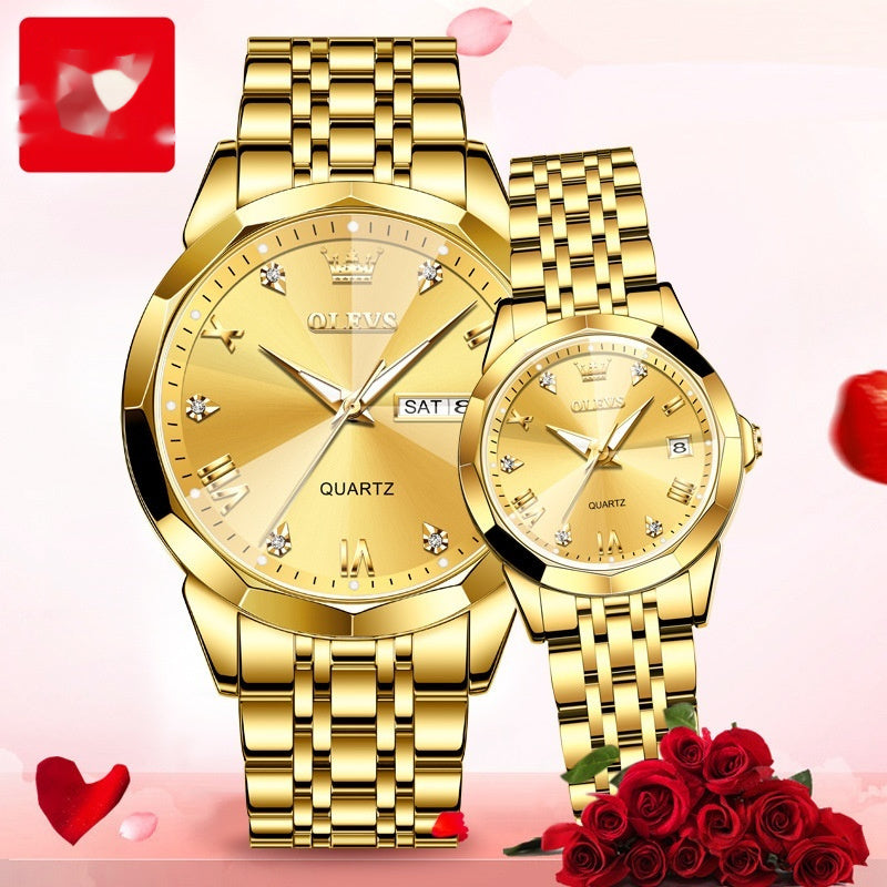 Quartz Watch Couple Watch Men chicpolly