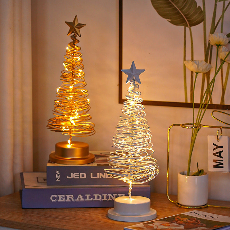 LED Christmas Tree Light Table Tree Bedroom Desk Lamp chicpolly