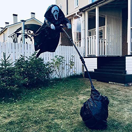 Halloween Decoration Tricky Props Skull Screaming Scarecrow Home Decor Garden Bird Repeller Decor chicpolly