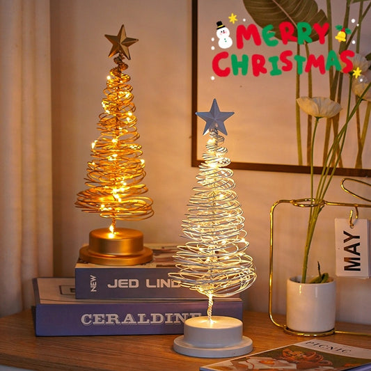 LED Christmas Tree Light Table Tree Bedroom Desk Lamp chicpolly